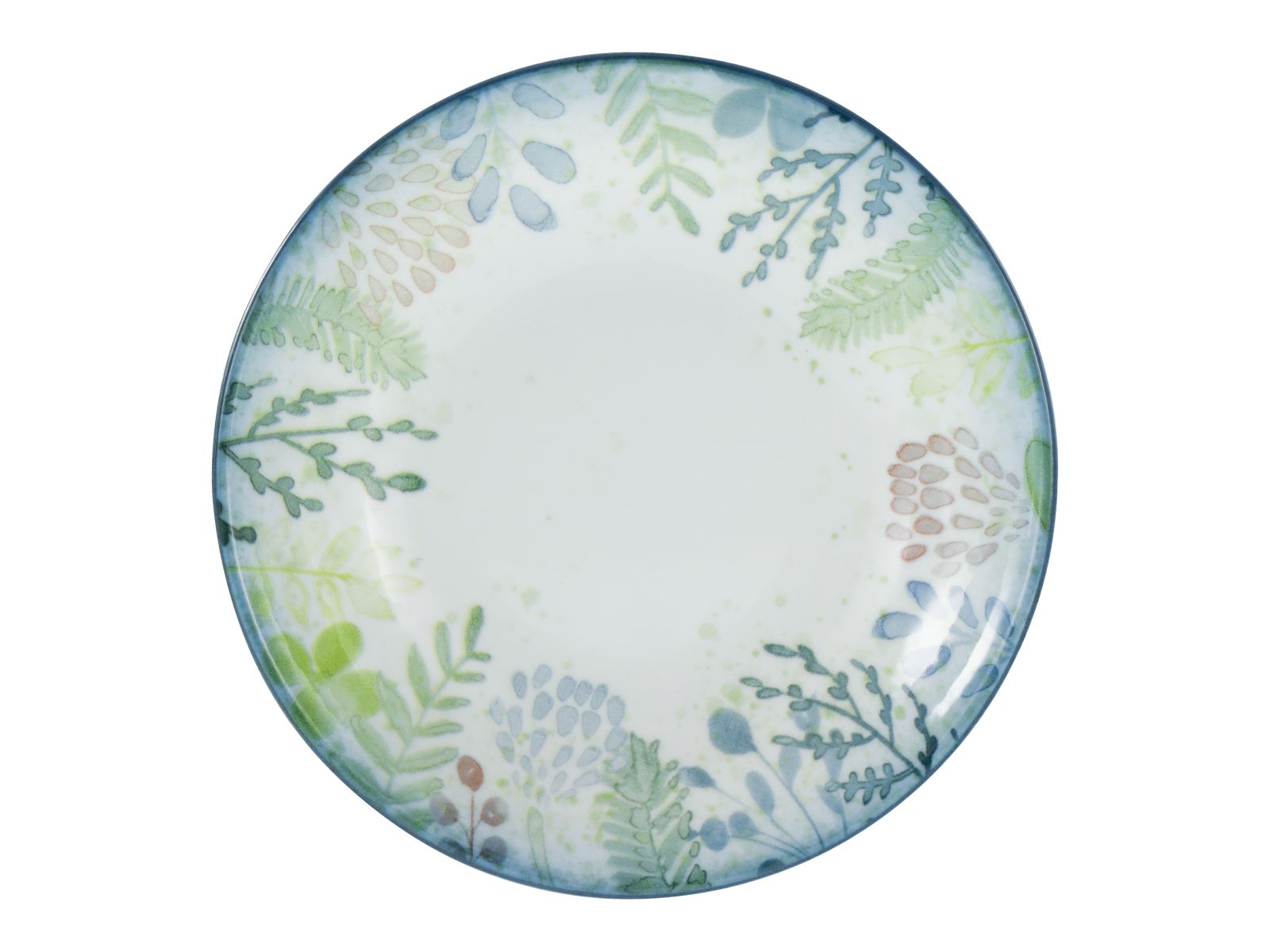 CreaTable Suppenteller Vintage Nature in Farbe Flower glänzend, Porzellan, Töpferei, Mahlzeit, Teller, Gericht