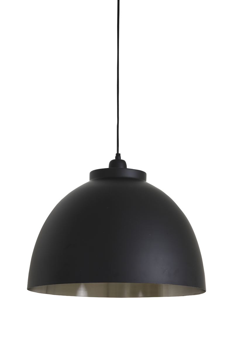 Hängeleuchte KYLIE in D: 45x32cm, schwarz-nickel