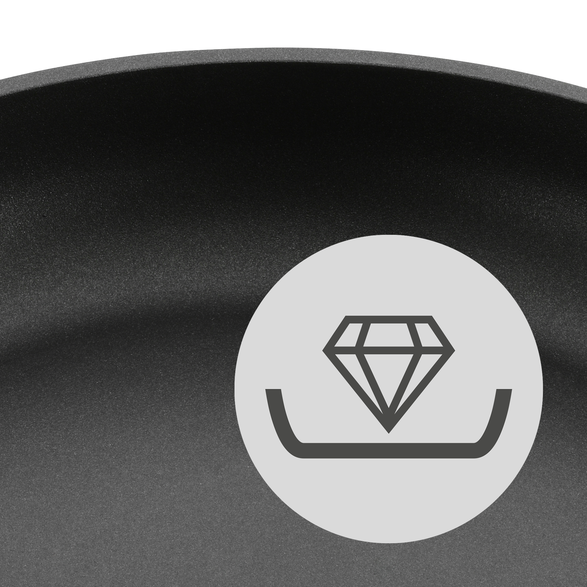 WMF PermaDur Premium Stielpfanne hoch in schwarz