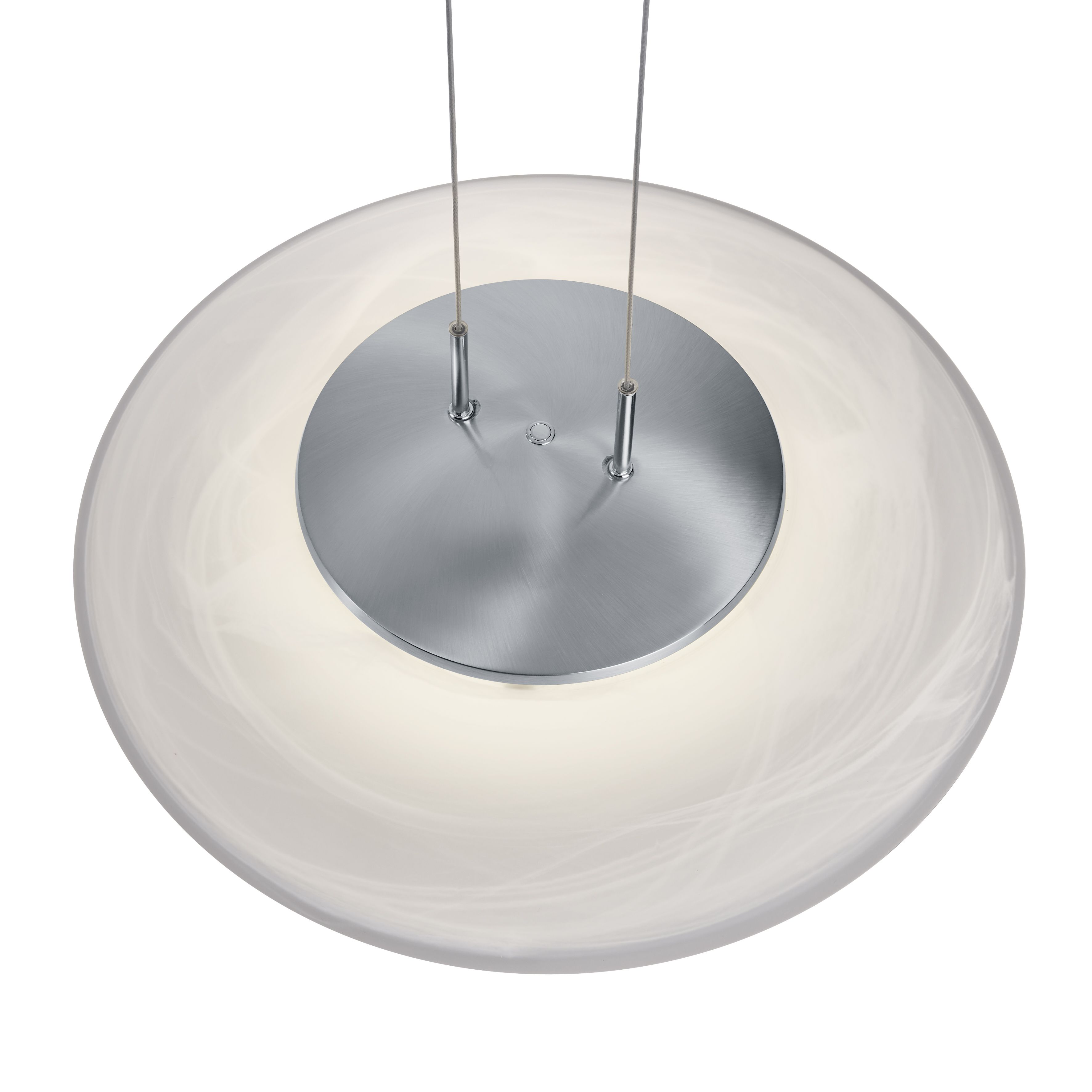 B-Leuchten LED-Stehleuchte in Nickel matt