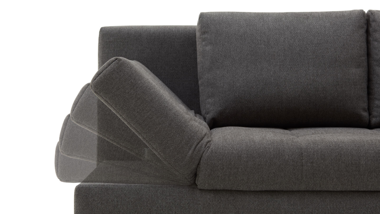 Restyl Schlafsofa Talia ca. 200x90x102cm in Stoff komplett grau