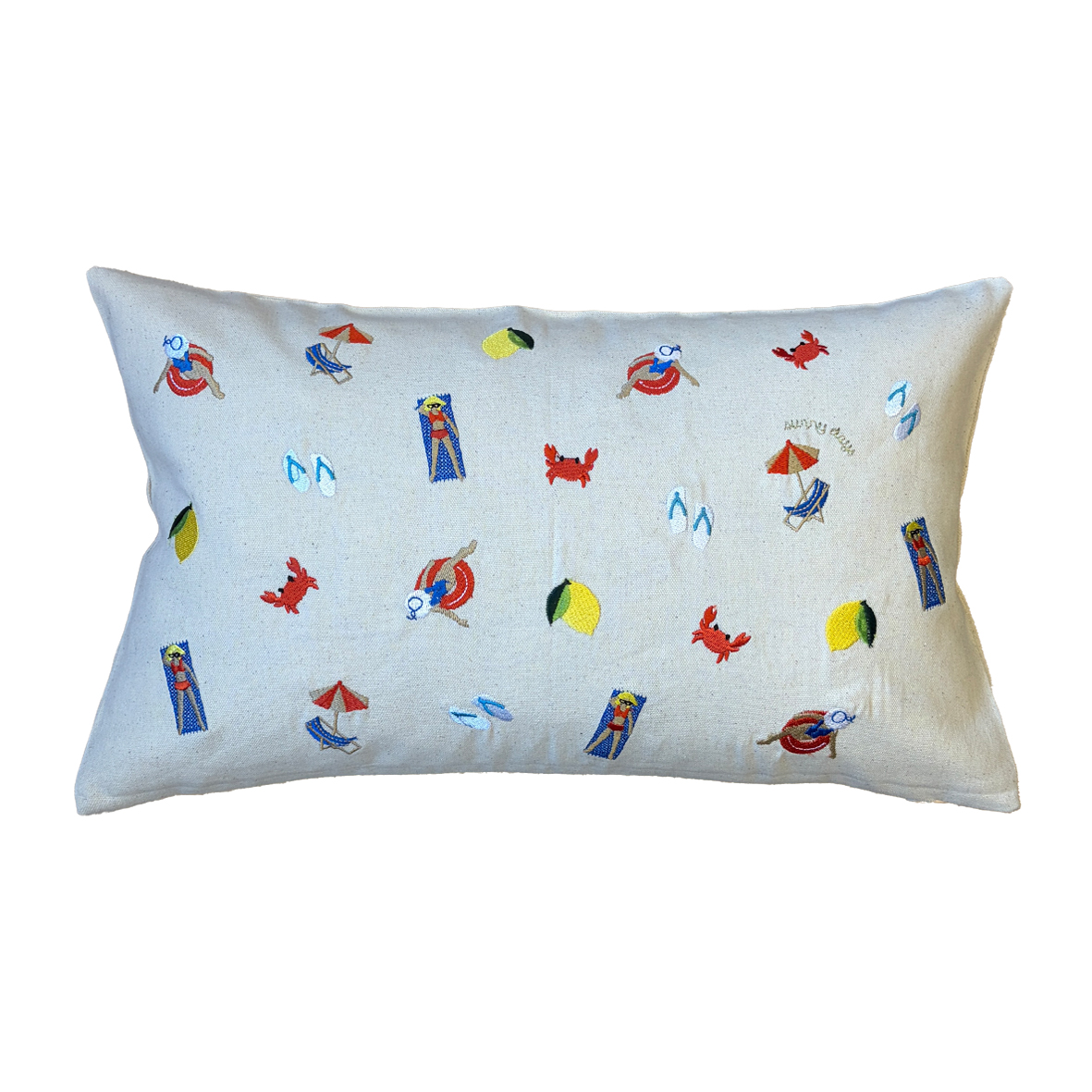 Kissenhülle 30x50 cm, Kissen, Kissenbezug, Pillow, Sommerdekor, Strandmuster