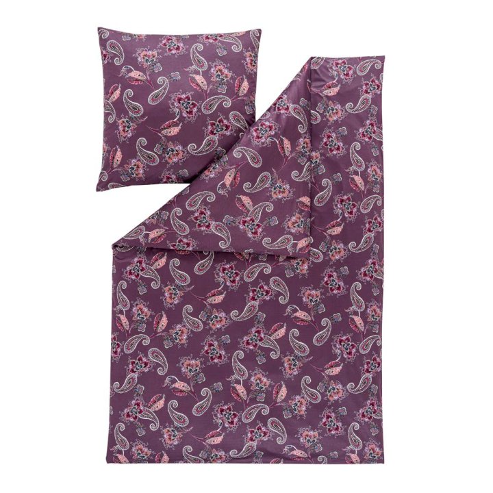 Bettwäsche-Set ca. 135x200cm in Mauve