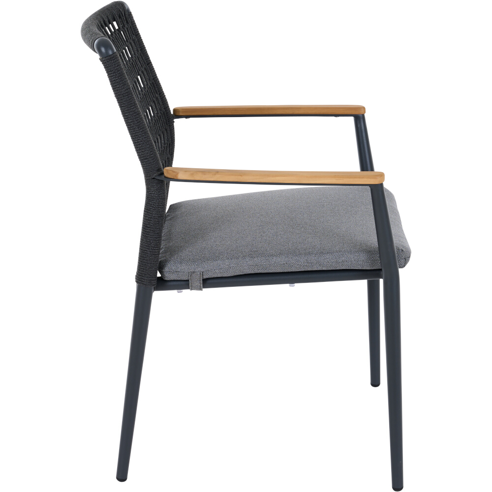 Stapelsessel CORTINA ca.B57 H84 T59 cm in Aluminium matt anthrazit