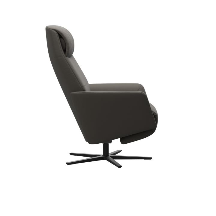 Stressless Sessel Scott Power Sirius in Leder Paloma metal grey