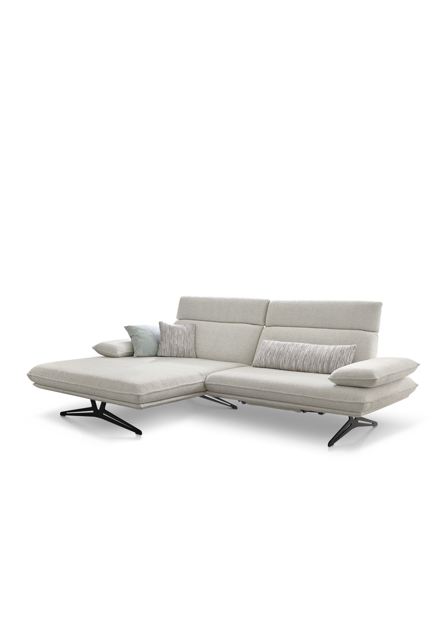 Musterring Polstergruppe MR 455 ca. 282x156cm in Stoff Cosmo hellgrau
