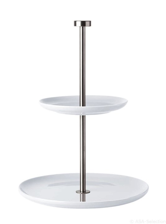 ASA Selection Etagere flach Grande in Farbe weiß glänzend