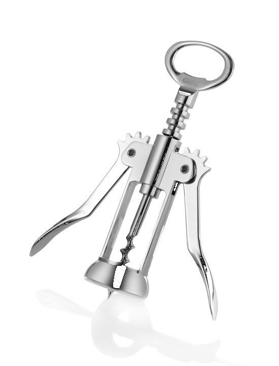 GEFU Hebel-Korkenzieher VINOLI in Farbe silber GEFU Hebel-Korkenzieher VINOLI in Farbe silber, Korkenzieher, Flaschenöffner, Schraubendreher, Metall, Küche
