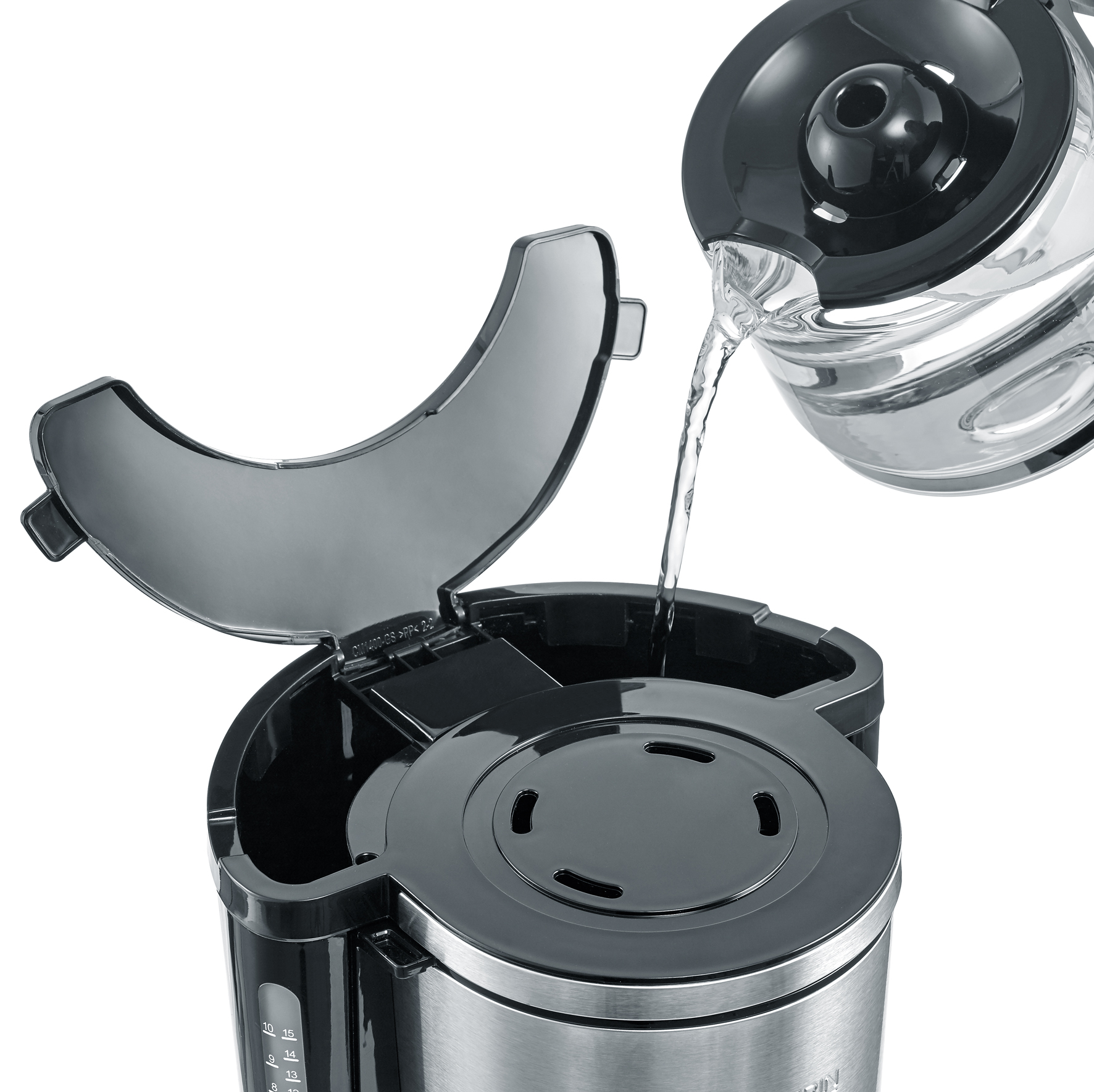 Severin Filterkaffeemaschine KA 4823 in Edelstahl gebürstet/schwarz