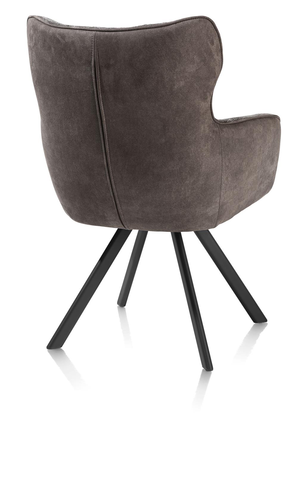Habufa Armstuhl JOAH ca. B63 H91 T69 cm in Stoff Calabria lava