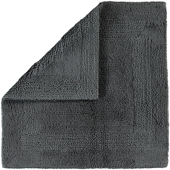 Cawö Wende-Badteppich LUXUS 60x60cm in Farbe anthrazit Cawö Wende-Badteppich Home 60x60cm in Farbe anthrazit