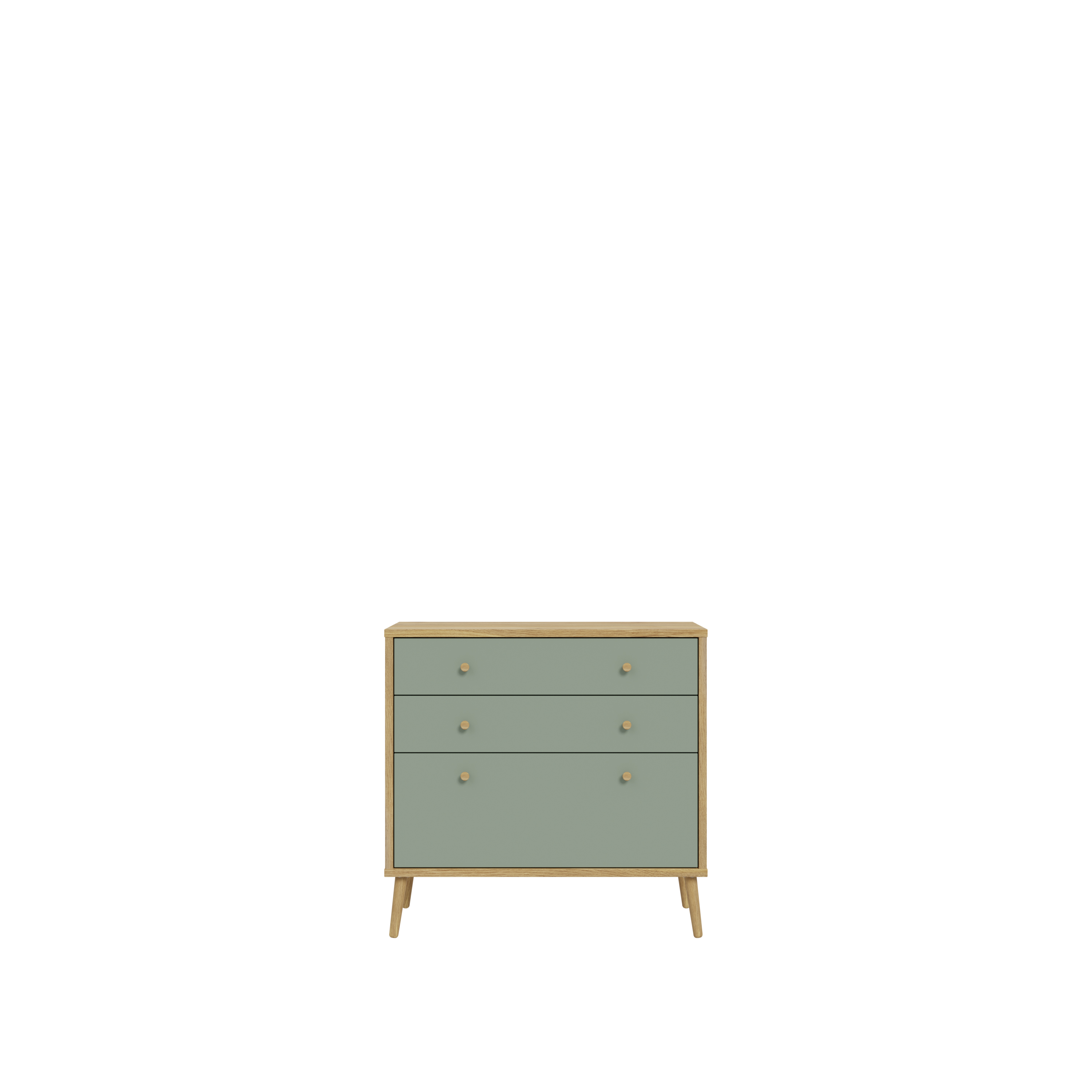 Forte Fabryki Mebli Kommode WHENUA in Mauvella Oak/Sage