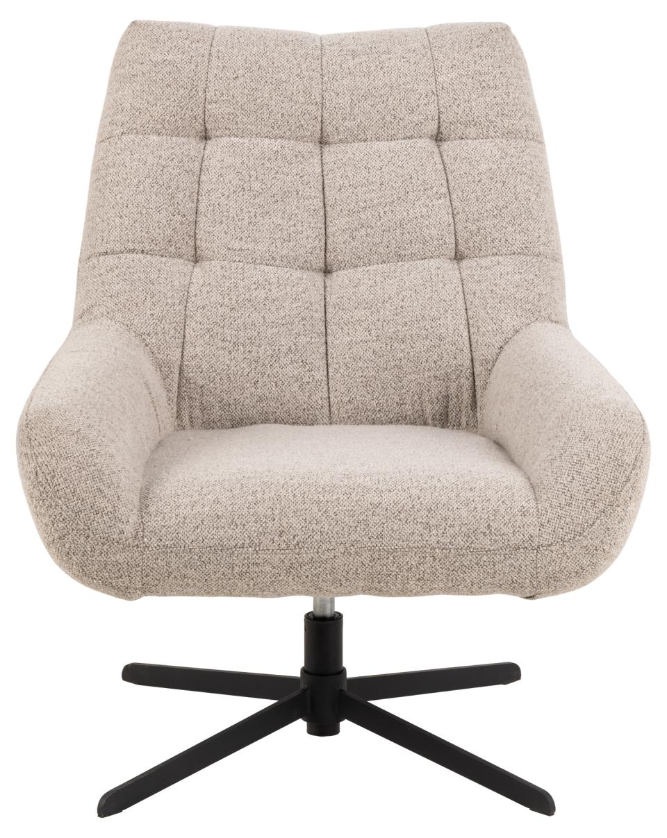 Relaxsessel PARIS in Monza beige Actona Lehnstuhl PARIS in Monza Stoff beige, Gestell matt schwarz