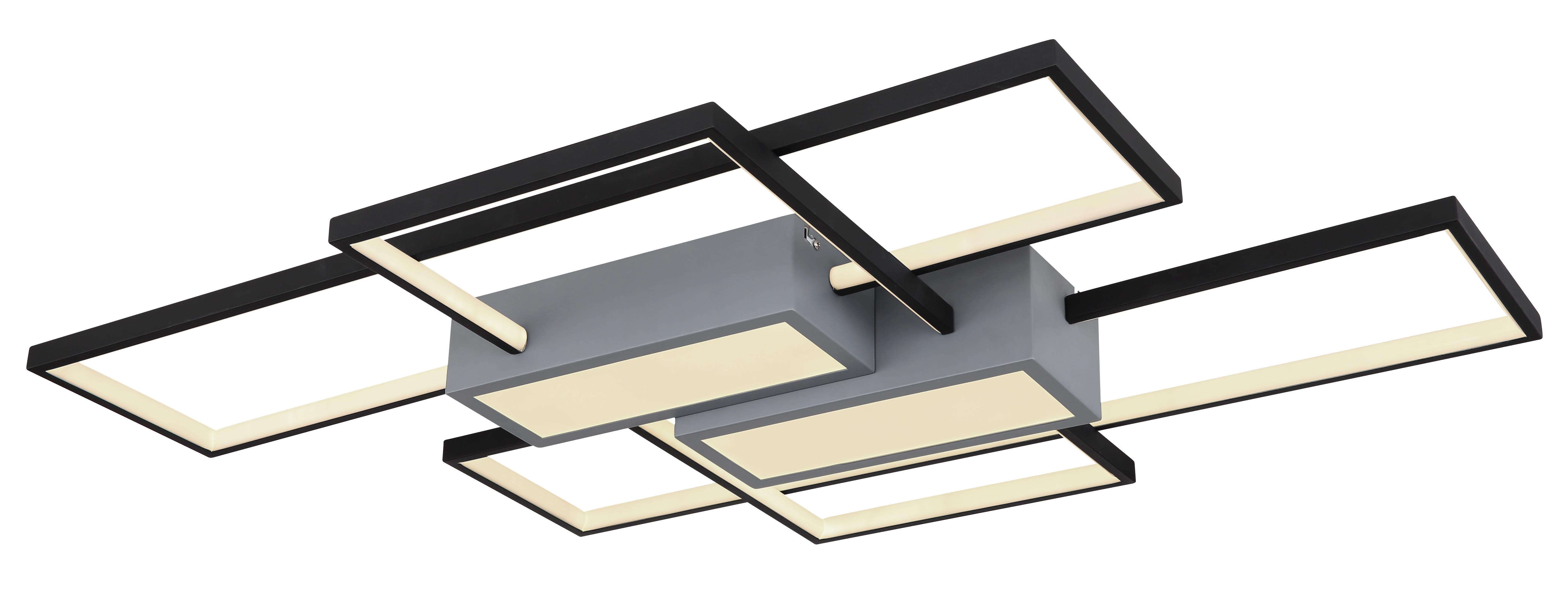 LED-Deckenleuchte AIGINA in schwarz matt, grau matt