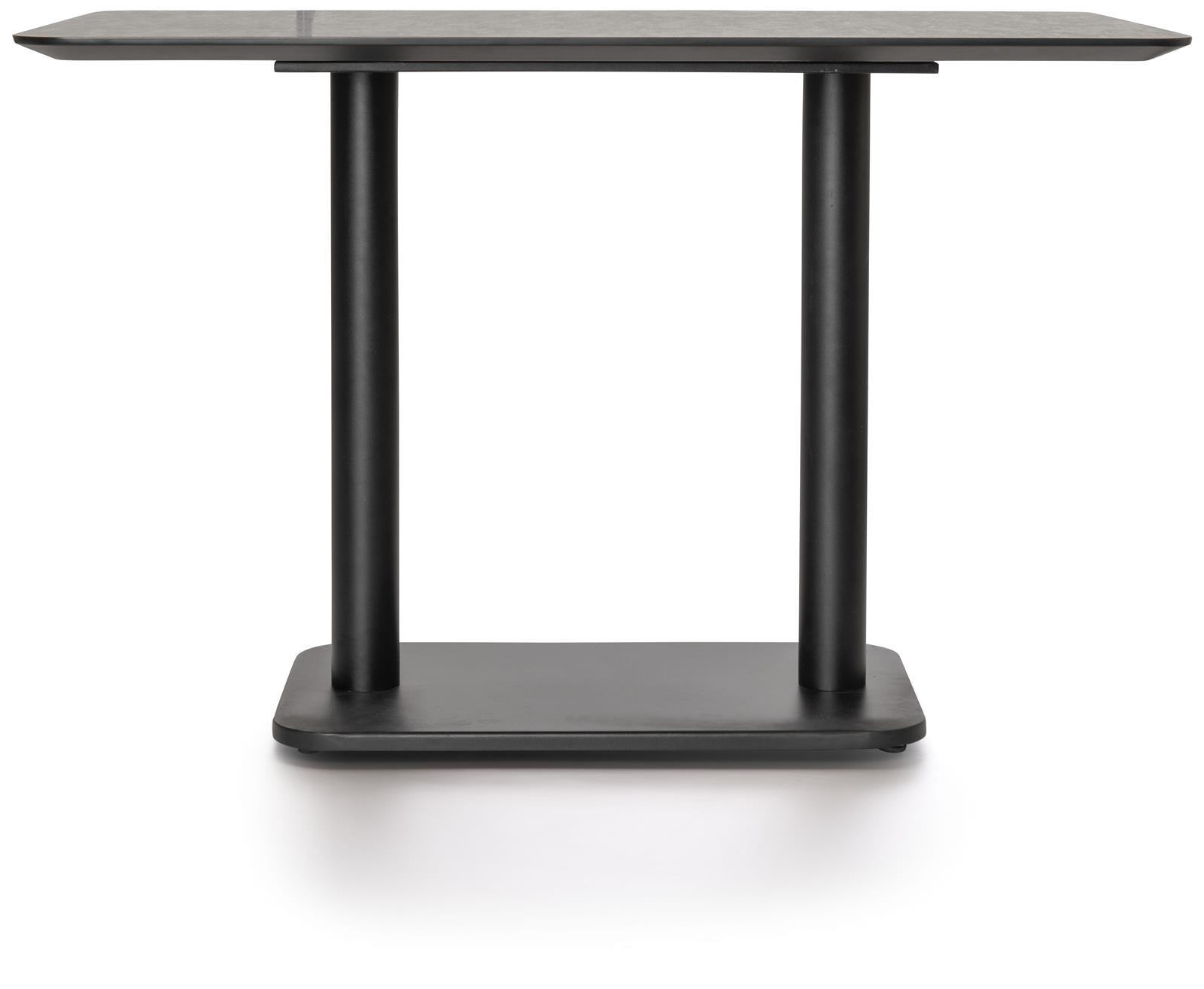 Coco Maison Bistrotisch COCO MAISON ca. B120 H77 T75 cm in Platte HPL grau/schwarz
