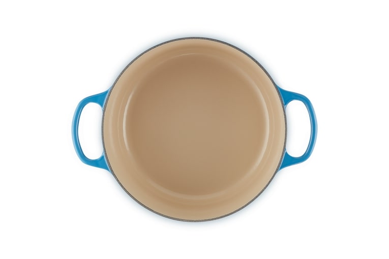 Le Creuset Bräter Sig 24cm in Farbe Azure Le Creuset Bräter Sig 24cm Azure Rund
