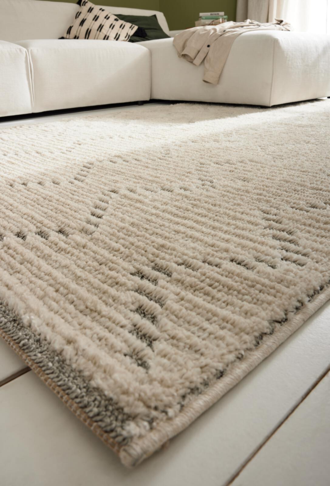 Roomio Teppich NO. 8301 ca. 160x230cm in Farbe creme