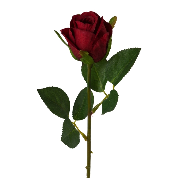 Gasper Rose, 45cm, rot in Farbe Rot, Rose, Rosenblüte, Rote Rose, Rosenstiel, Grünes Blattwerk