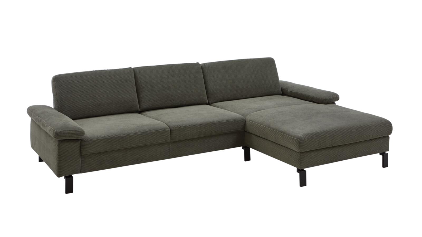 Candy Polsterecke SK MOVE ca. 304x185-209 cm in Stoff Feincord oliv PG:Cord