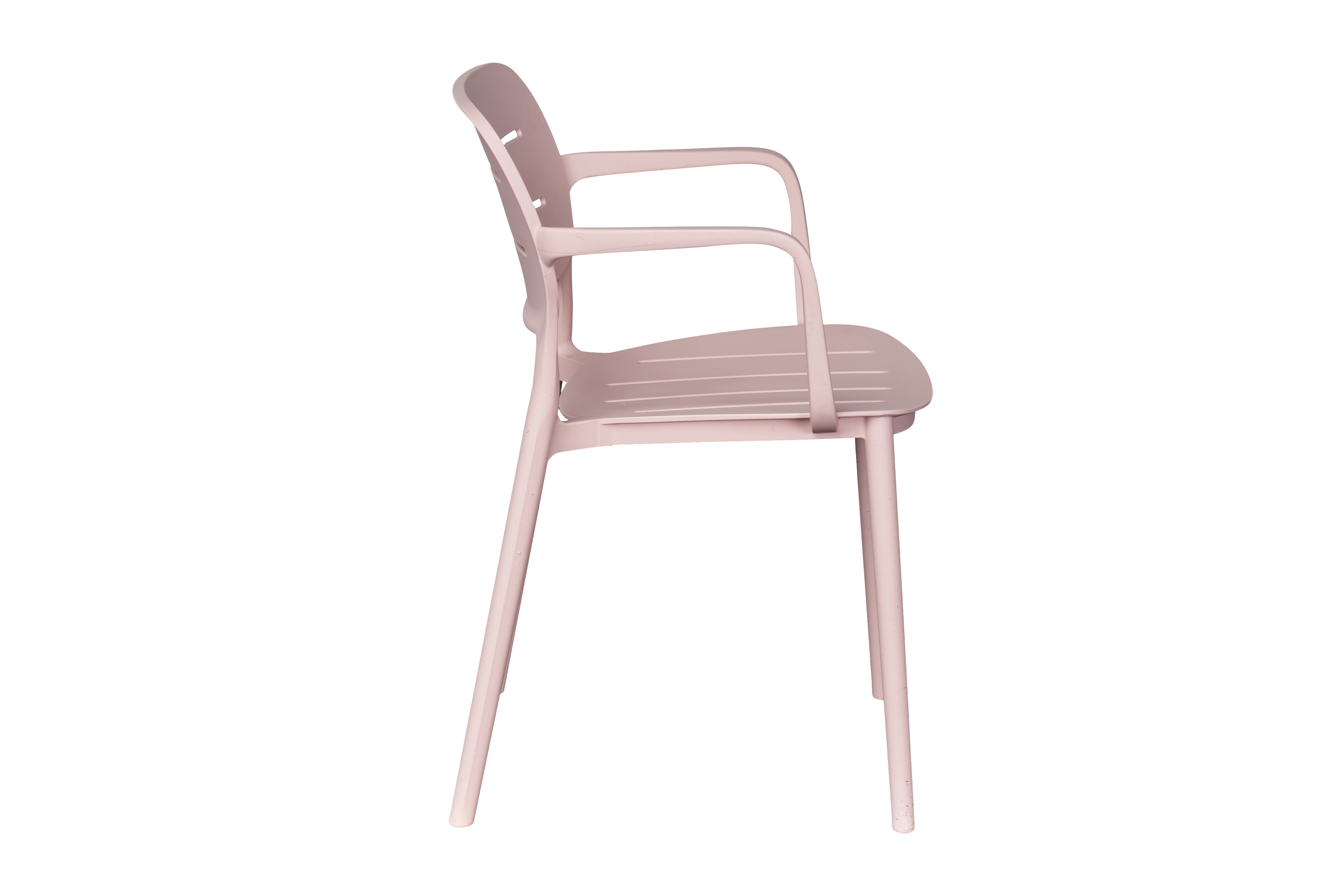 Stapelstuhl VETI in Farbe rosa, Schreibtischstuhl, Gartenstuhl, Stuhl, Kunststoff, rosa