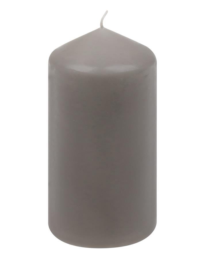 Gebr. Steinhart Stumpenkerze in Farbe Taupe
