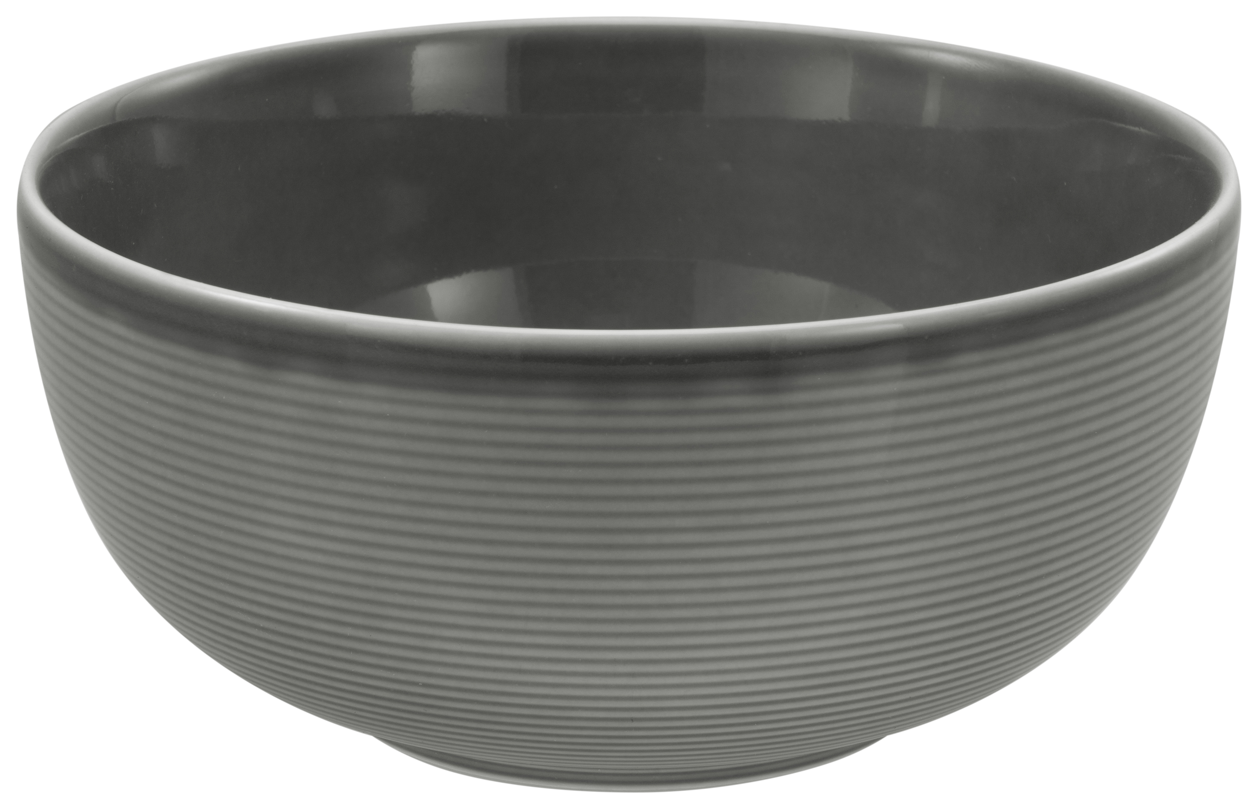 CreaTable Buddha Bowl Session in Farbe Grau glänzend, Schale, Suppenschüssel, Rührschüssel