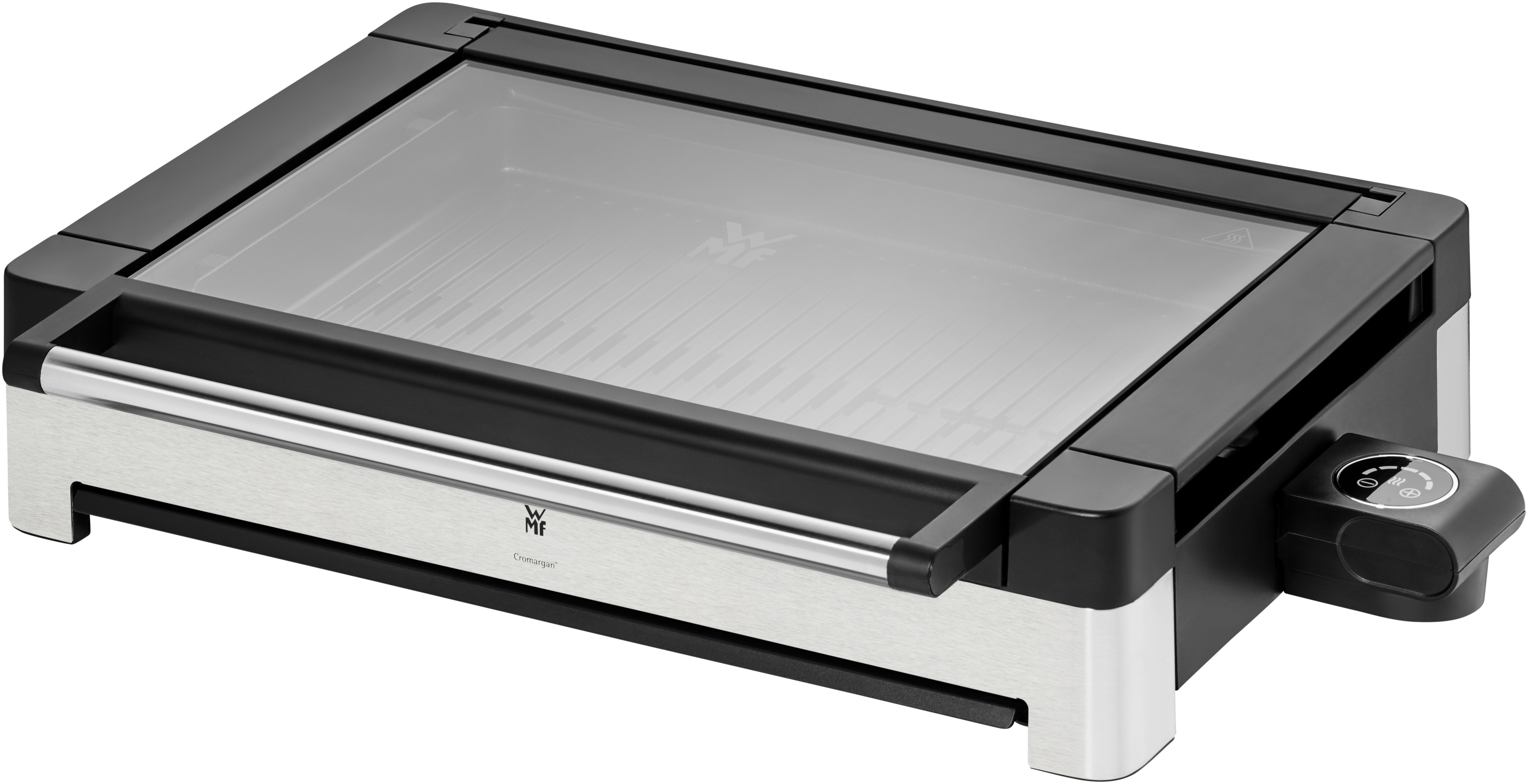 WMF Lono Tischgrill gerippt mit in schwarz/Edelstahl
