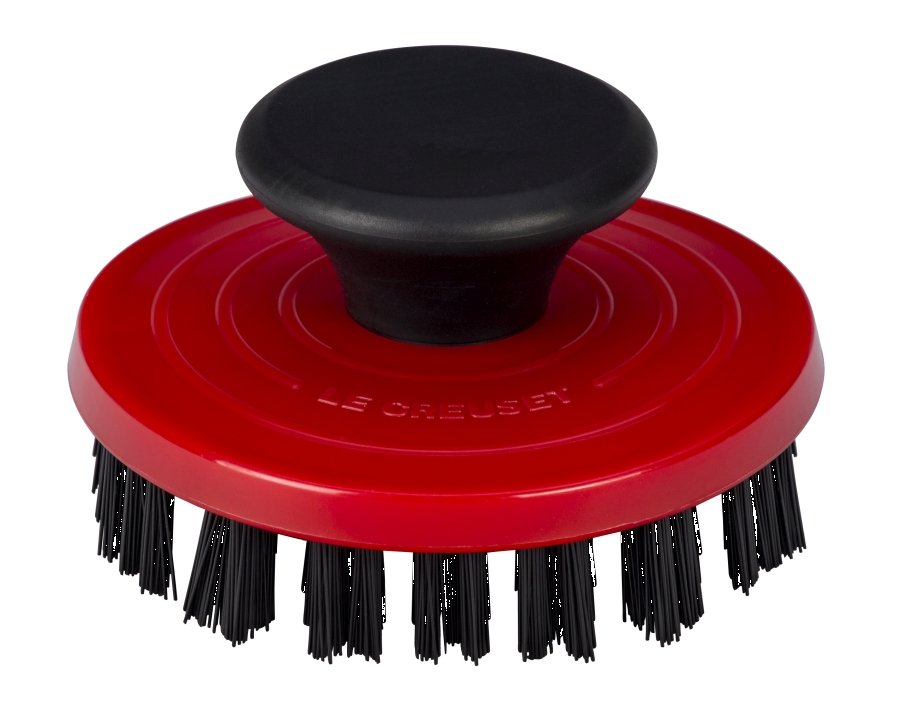 Le Creuset Reinigungsbürste in Farbe Kirschrot Le Creuset Reinigungsbürste Kirschrot