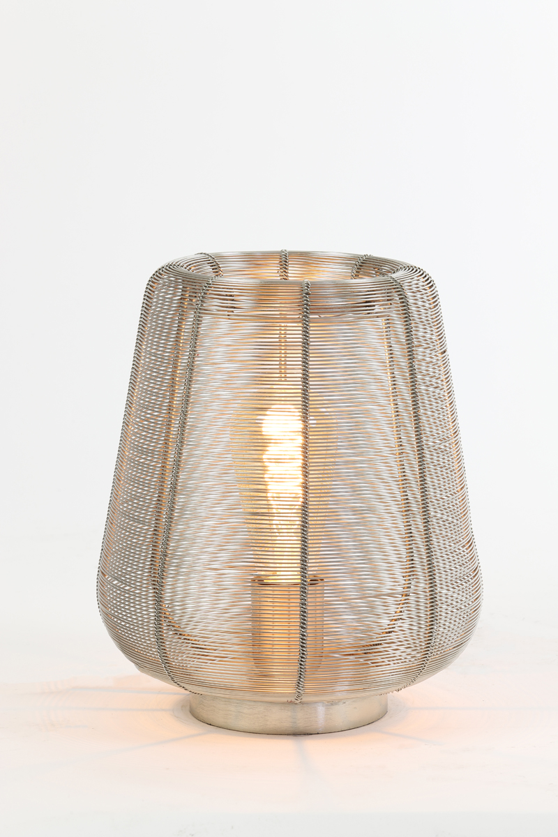 Light & Living Tischleuchte ADETA Metall Nickel