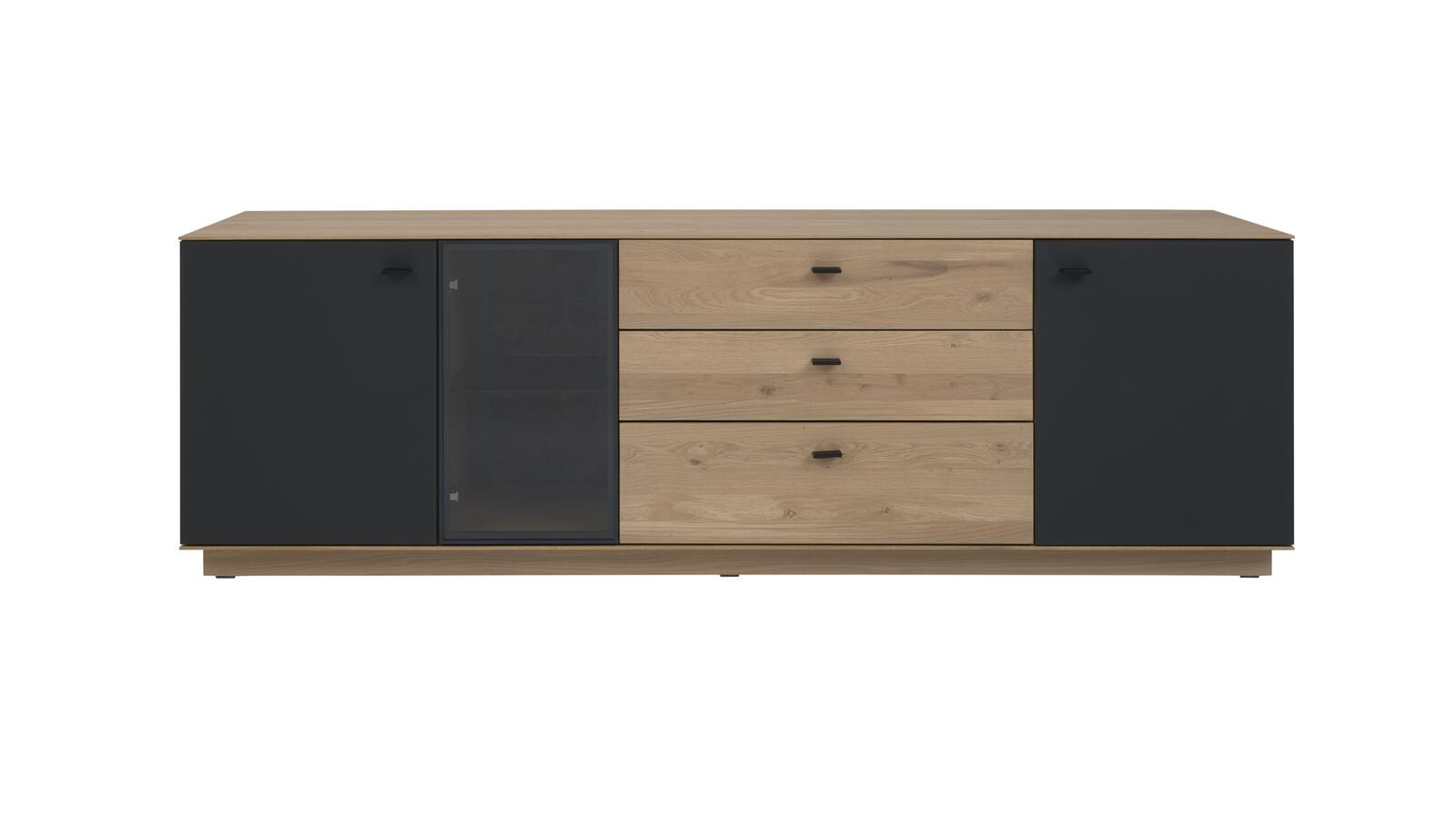Interliving Sideboard IL 2025 in Front Wildeiche massiv, Korpus Wildeiche furniert Interliving Sideboard IL 2025 in Front Wildeiche massiv, Korpus Wildeiche furniert