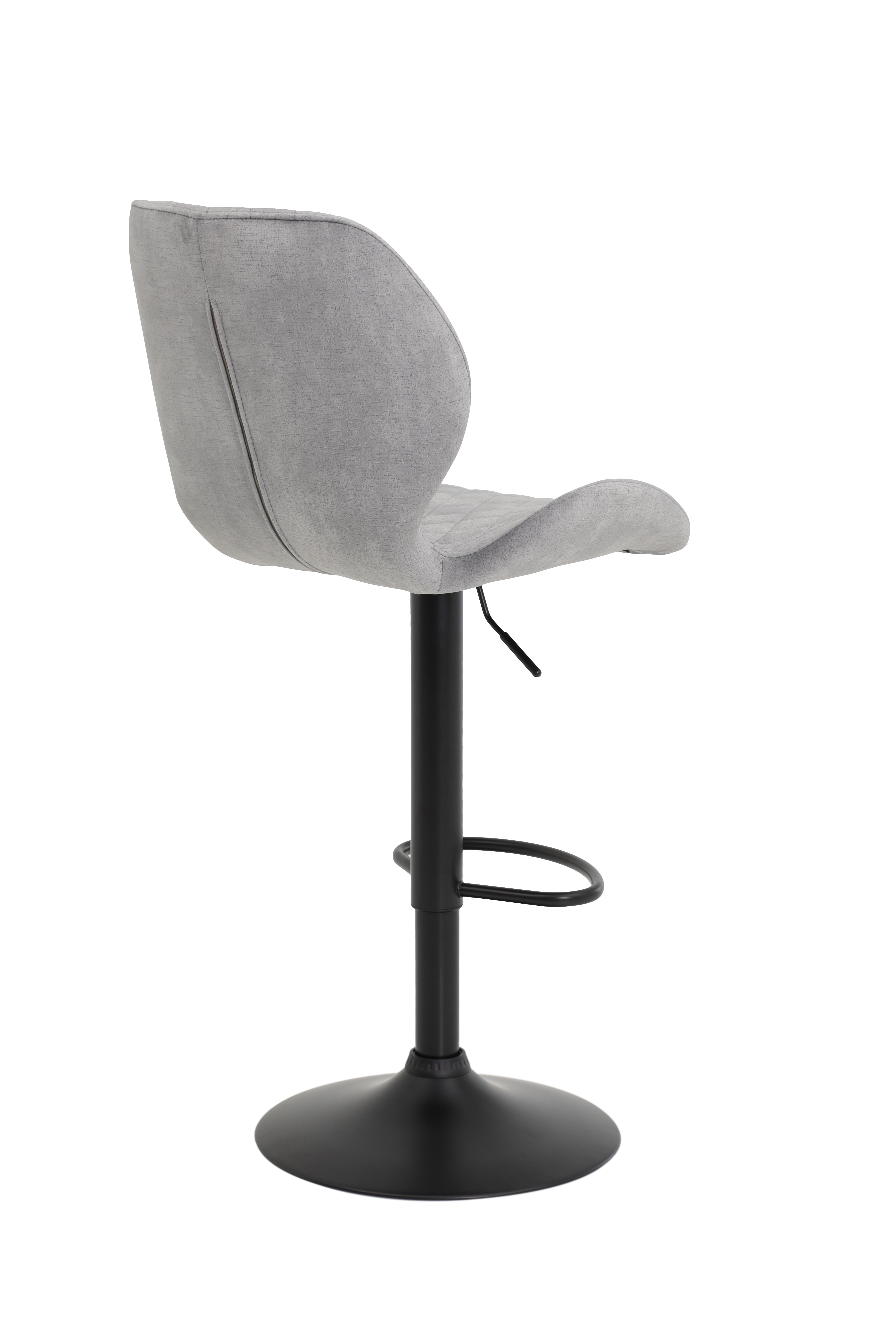 Hela Barhocker LAILA H ca. B42 T51 cm in Stoff velvet grau 50 Hela Barhocker LAILA H ca. B42 T51 cm in Stoff velvet grau 50