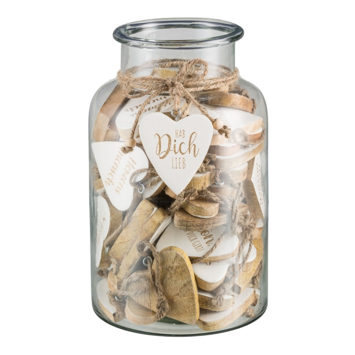 Gasper Holz Herz in Farbe Weiß Gasper Holz Herz in Farbe Weiß, Krug