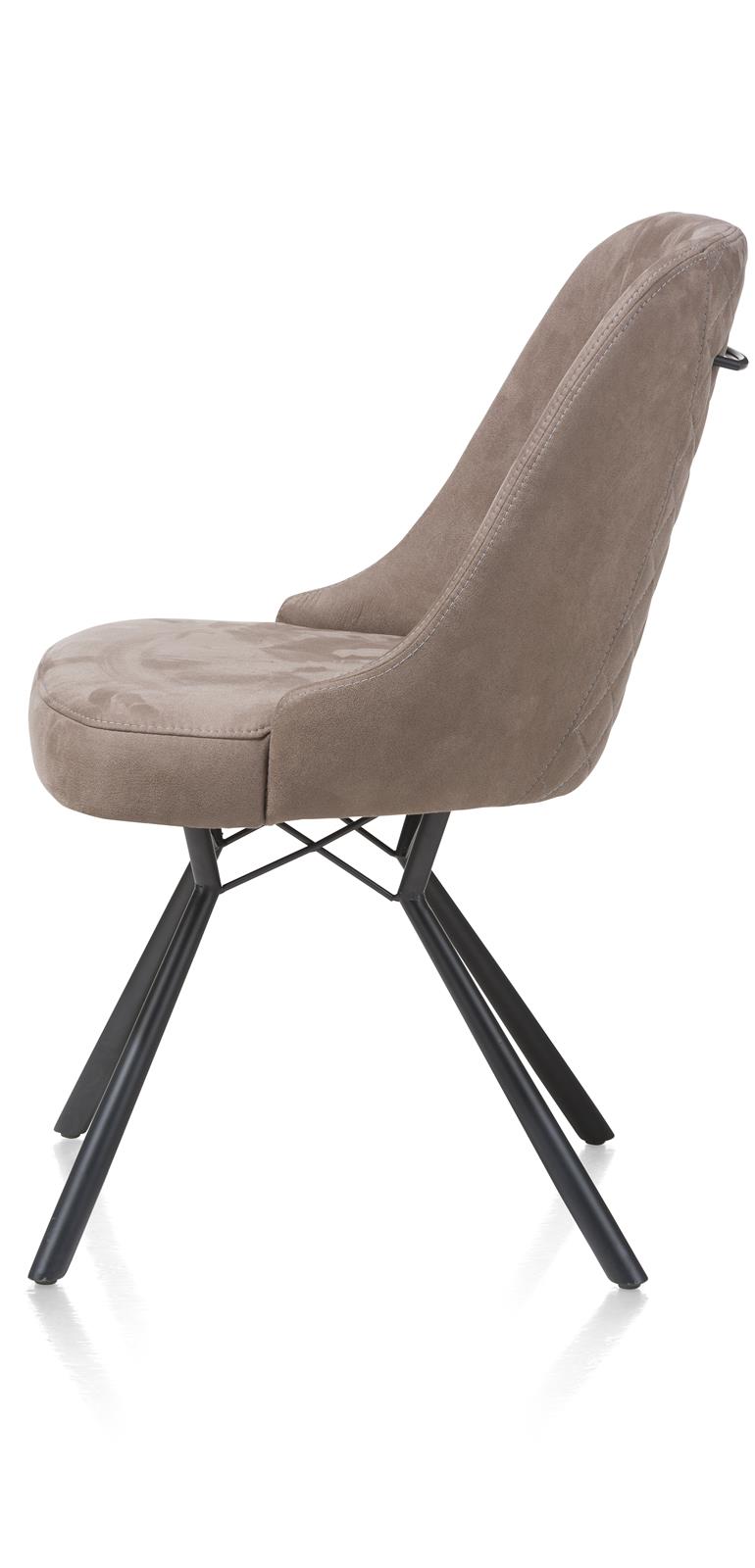 Habufa Stuhl 2er-Set EEFJE in Stoff Kibo taupe PG2, Kissen, Dekoration für Zuhause, Stuhl, Mobiliar, Leinwand