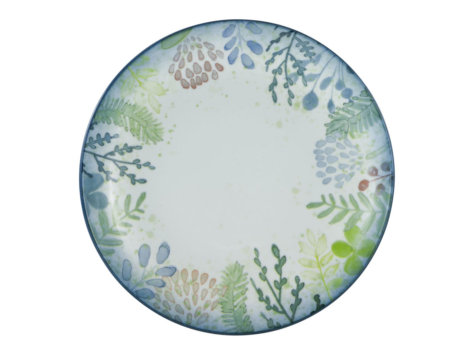 CreaTable Gourmetteller Vintage Nature in Farbe Flower glänzend, Kunst, Porzellan, Töpferei, Teller, Dekoration für Zuhause