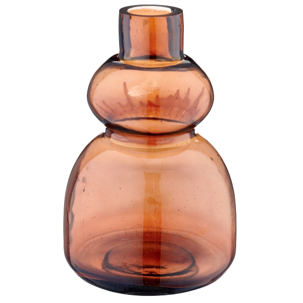 Roomio Glasvase JETTE Durchmesser ca. 10 cm, Höhe ca. 26 cm in Fb. zimt