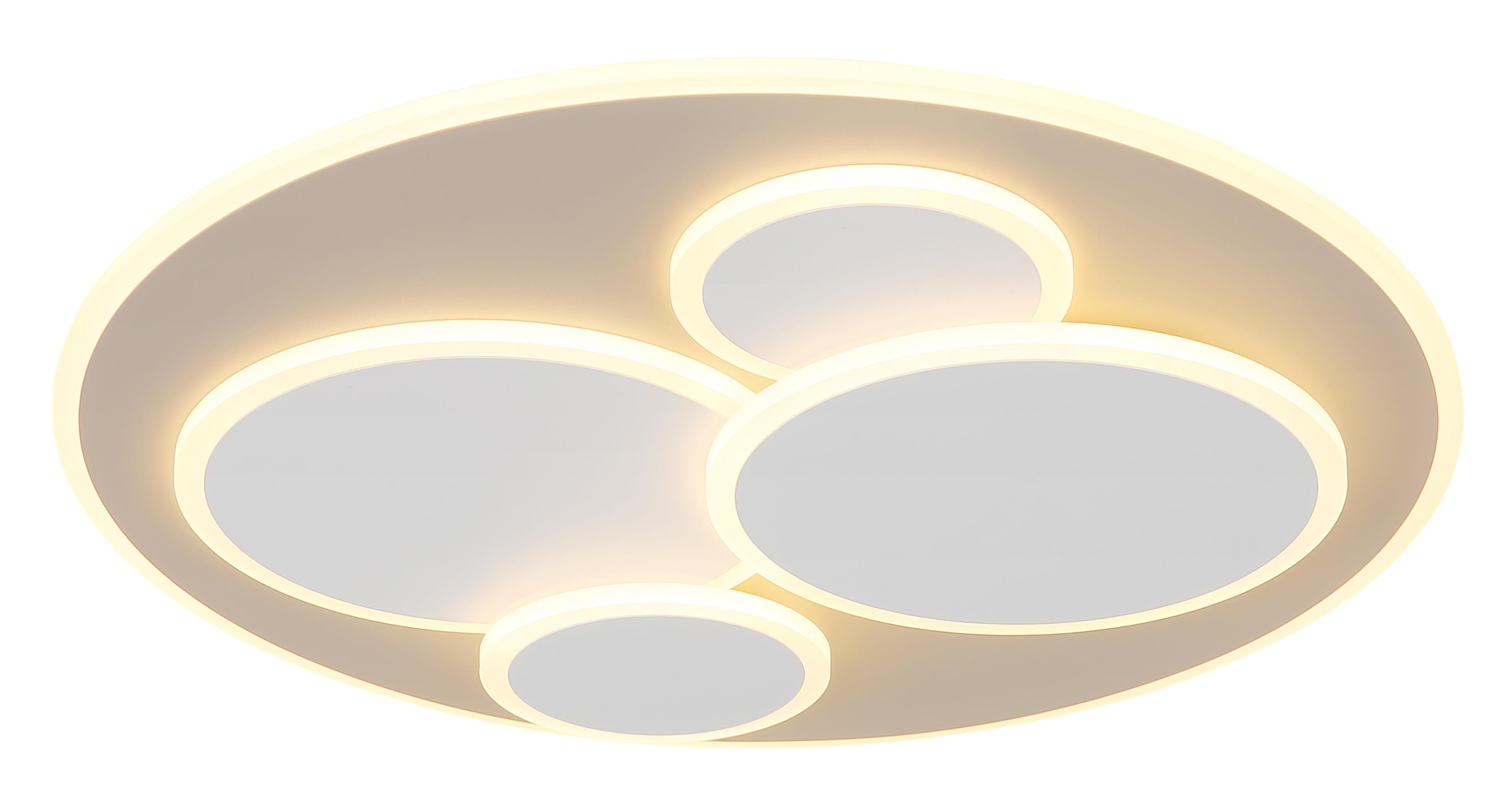 Globo LED-Deckenleuchte MONTY 1-flammig in Farbe weiß matt, sandfarben matt, Globo LED-Deckenleuchte MONTY 1-flammig in Farbe weiß matt, sandfarben matt,, deckenleuchte, rund, LED, illuminiert, modern