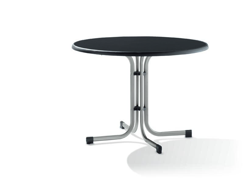 Boulevard-Klapptisch Ø ca. 100cm in graphit/Schiefer anthrazit