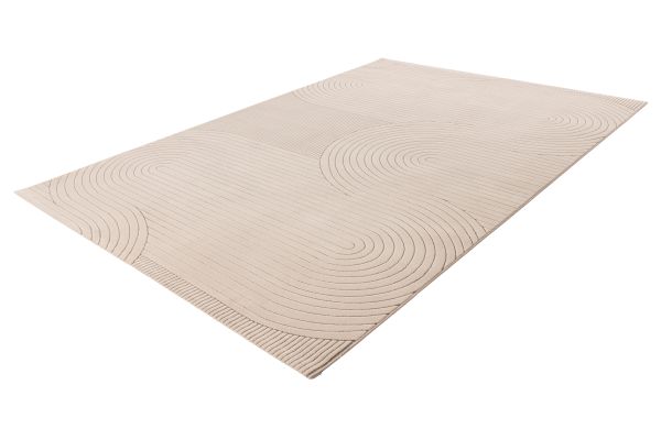 Webteppich NAPOLI ca. 160x230cm in Farbe taupe Webteppich NAPOLI ca. 160x230cm in Farbe taupe, Teppich, Teppichboden, Muster, Kreise, bodenbelag