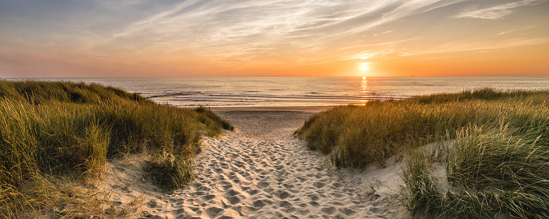 ProArt Glas-Art 125x50cm Weg zum Strand