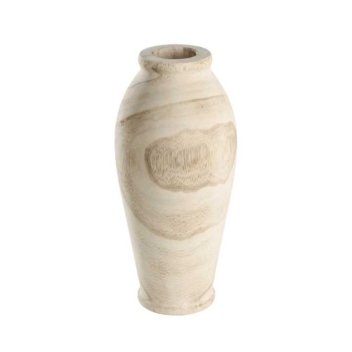 Eglo Holzvase TEBANGAN in Farbe natur, Krug, Töpferei, Vase, Urne