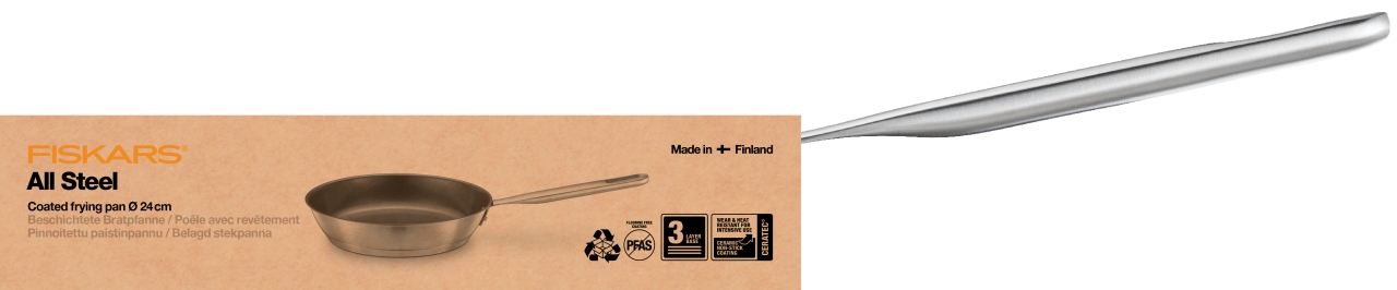 Fiskars Bratpfanne ALL STEEL 24cm