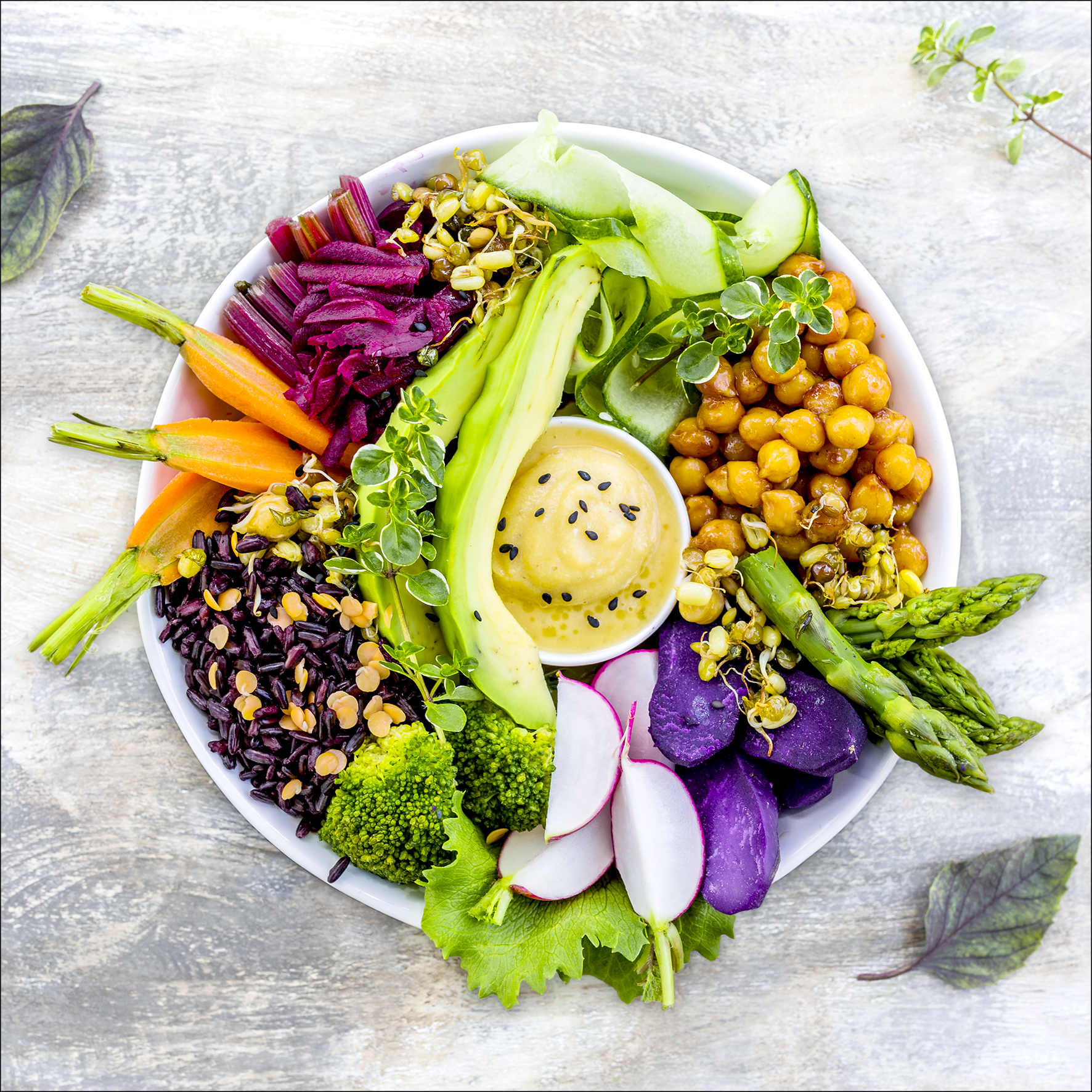 ProArt Canvas-Art 30x30cm Vegetable Bowl II