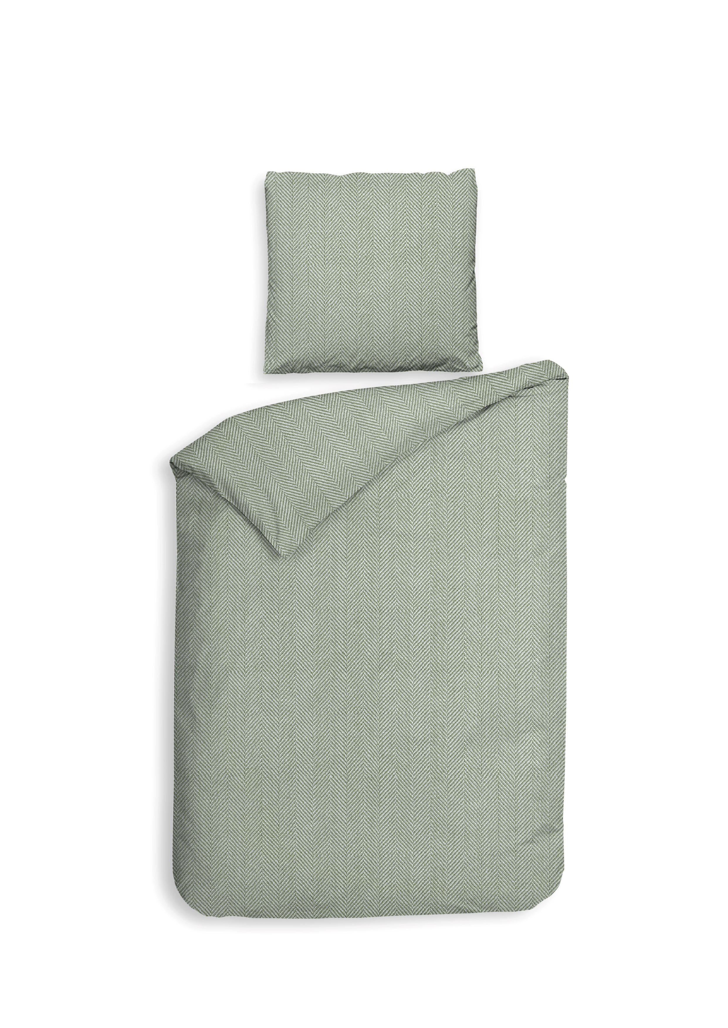 Heckettlane Bettwäsche ca. 155x220cm in Farbe Laurel-Green