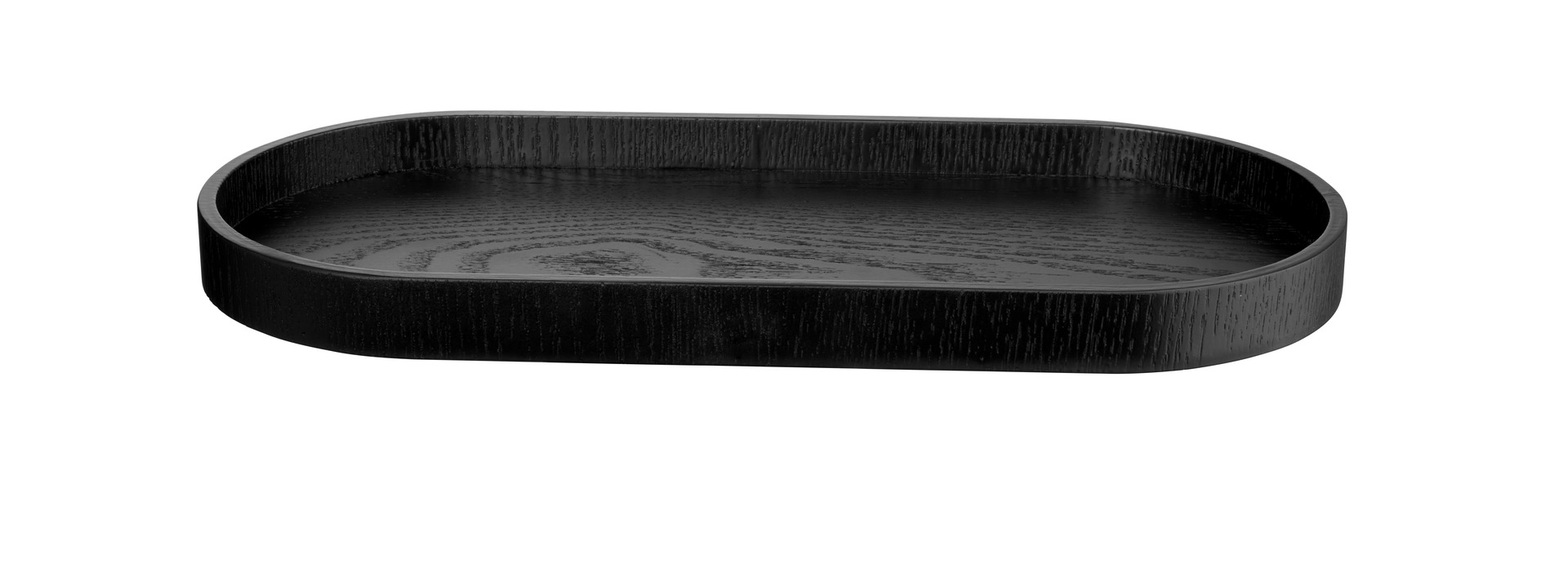 ASA Selection Holztablett oval WOOD ca. B16,5 H2,5 T35,5 cm in fb. schwarz,Höhe: 2.5 cm