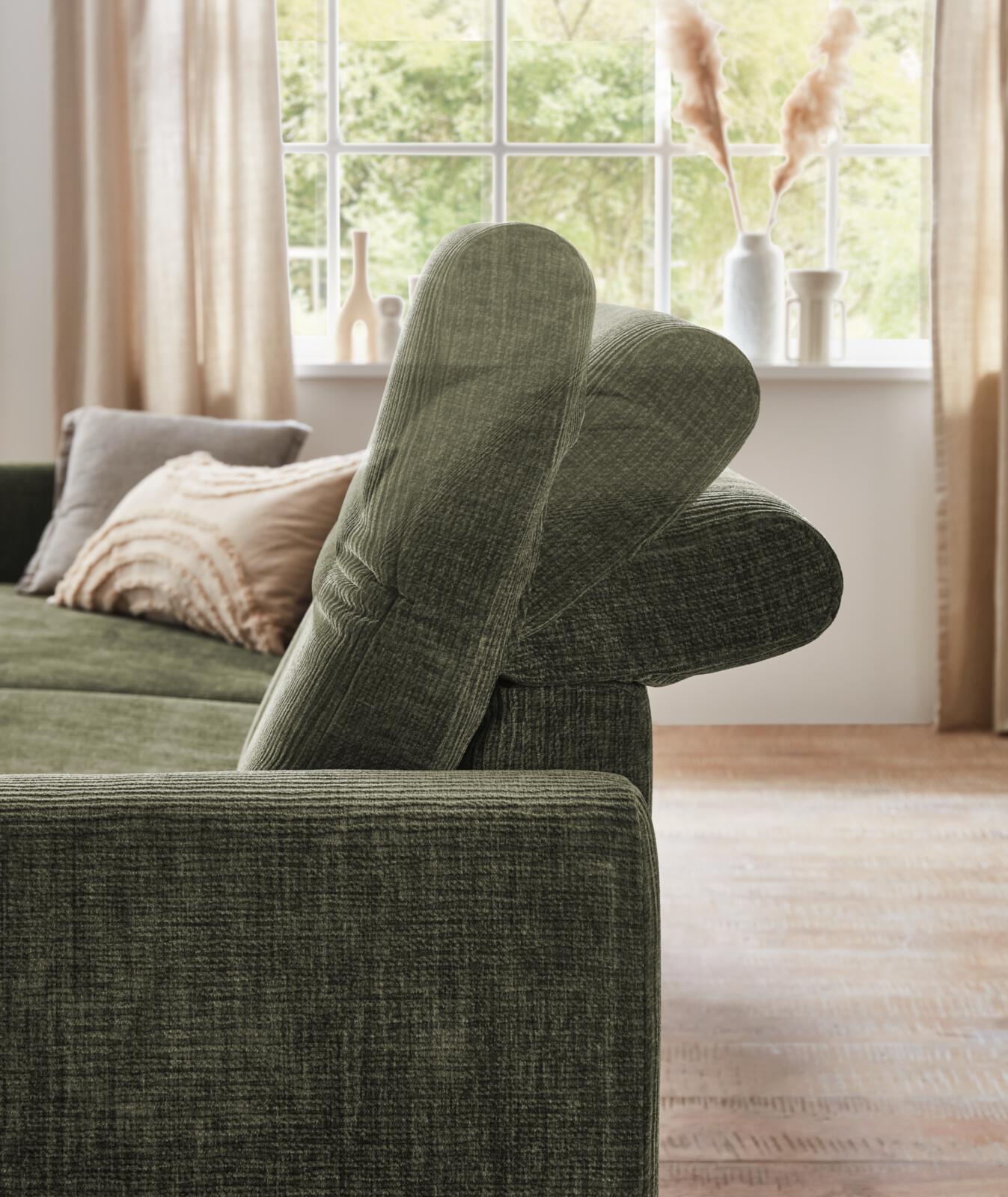 Modulmaster Polstergruppe MM-ZE1195 ca. 305x191cm in Stoff Maranta olive