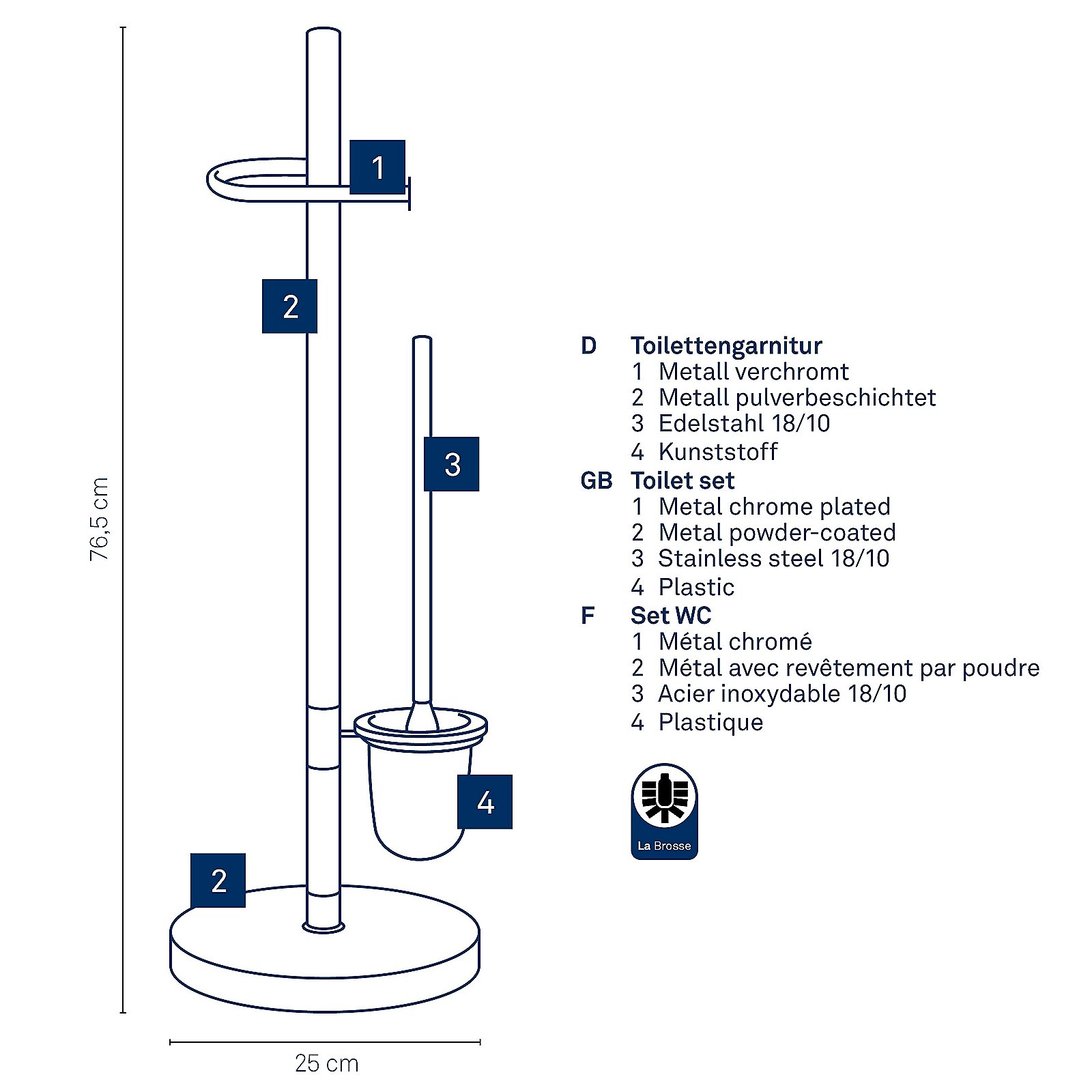 Kela Toilettengarnitur Sinerio SINERIO in 