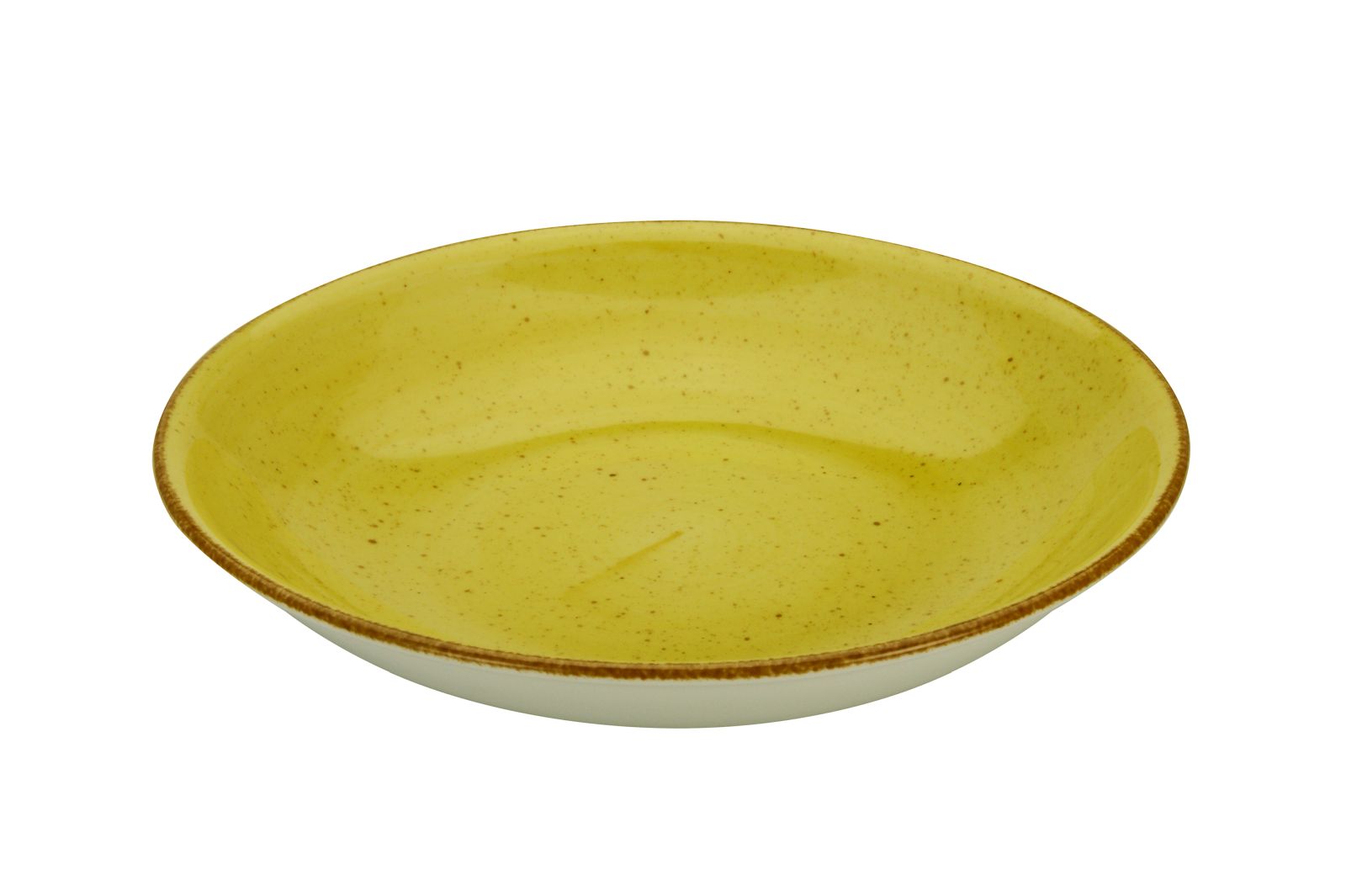 CreaTable Suppenteller Vintage Nature in Farbe Curry glänzend
