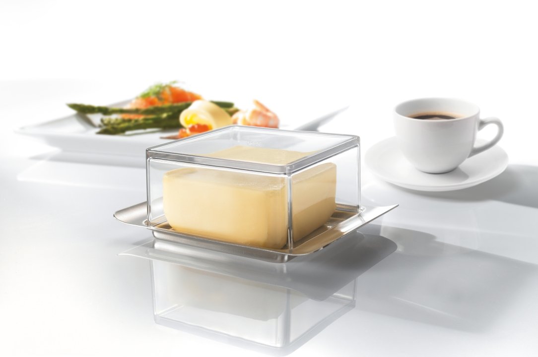 GEFU Butterdose Brunch silber GEFU Butterdose Brunch silber