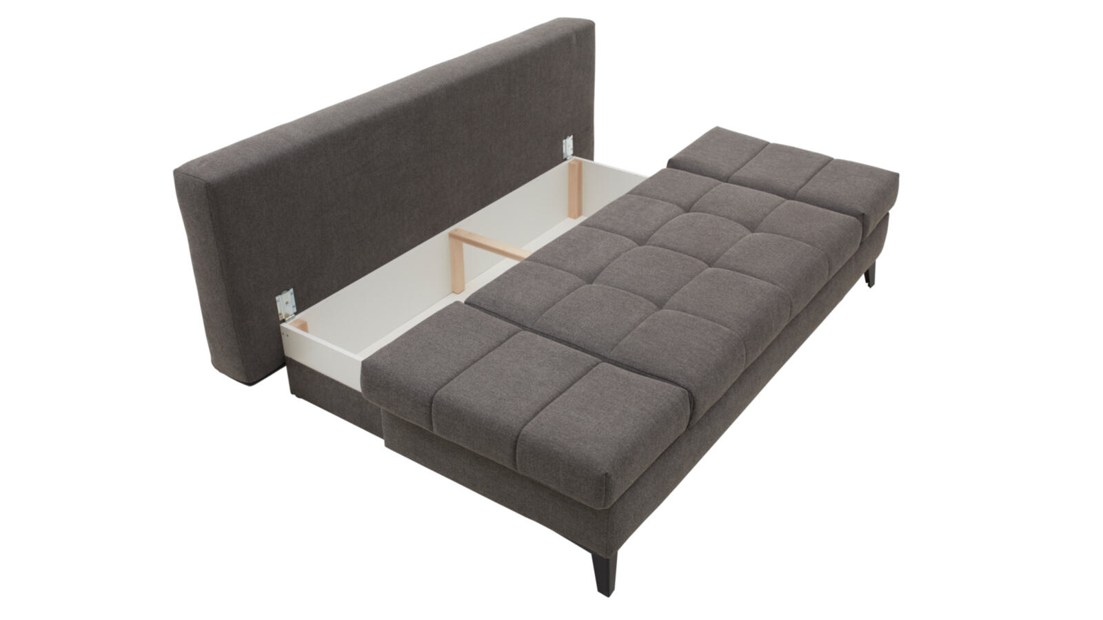 Restyl Schlafsofa Talia ca. 200x90x102cm in Stoff komplett grau