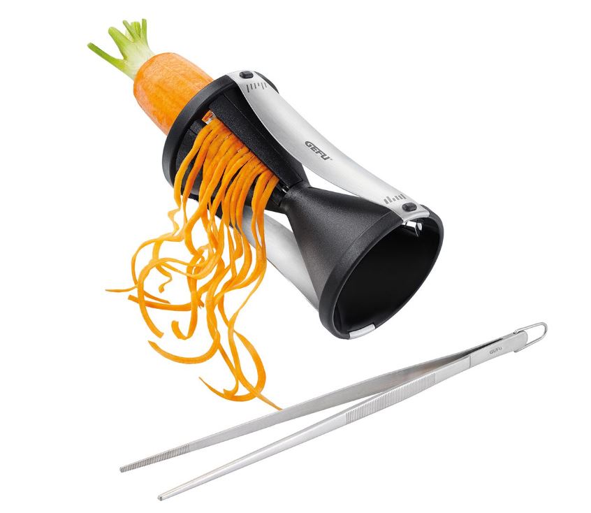 GEFU Gemüsemesser Senso schwarz/silber